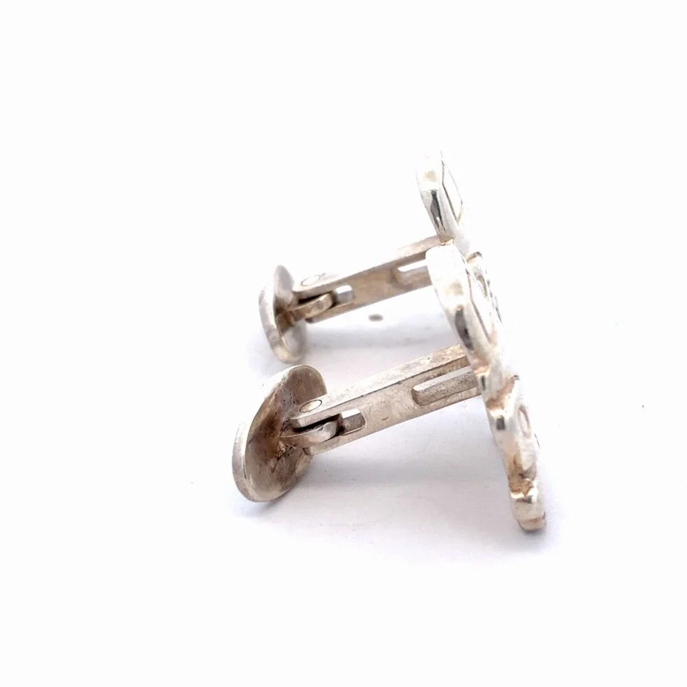 James Reid Ltd Santa Fe 925 Sterling Silver Vintage Pickup Truck Men's Cufflinks